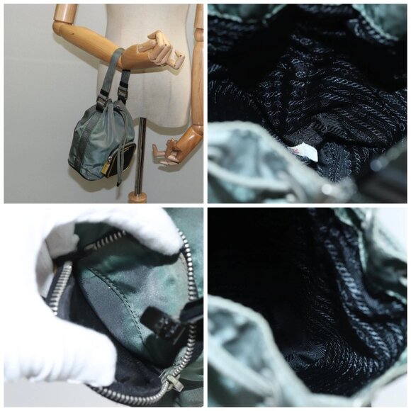 PRADA Hand Bag Nylon Khaki - Picture 14 of 14